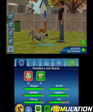 The Sims 3 Pets for 3DS screenshot