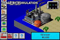Sim City 2000 for GBA screenshot