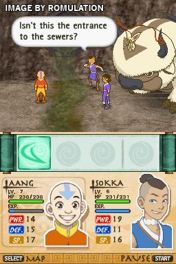 Avatar - The Last Airbender - The Burning Earth  for NDS screenshot