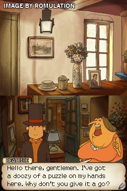 Professor Layton and the Curious Village  for NDS screenshot