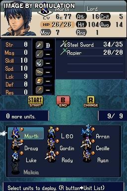 Fire Emblem - Shadow Dragon  for NDS screenshot