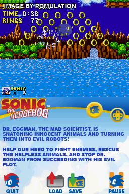 Sonic Classic Collection  for NDS screenshot