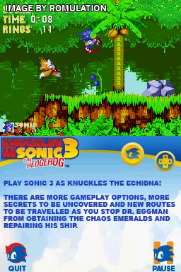 Sonic Classic Collection  for NDS screenshot