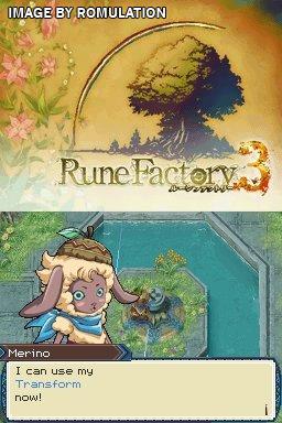 Rune Factory 3 - A Fantasy Harvest Moon  for NDS screenshot