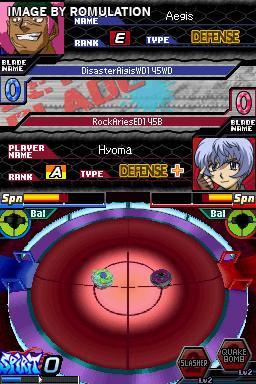 Beyblade Metal Fusion - Cyber Pegasus  for NDS screenshot