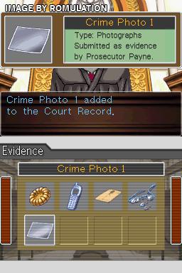 Phoenix Wright - Ace Attorney - Justice For All  for NDS screenshot