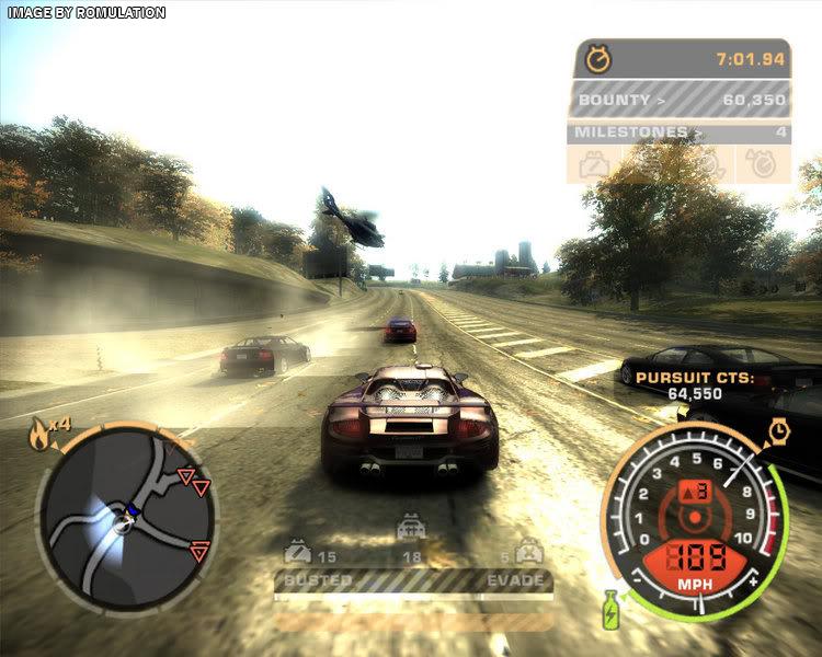 Need for Speed - Most Wanted ROM (ISO) Download for Sony Playstation 2 /  PS2 