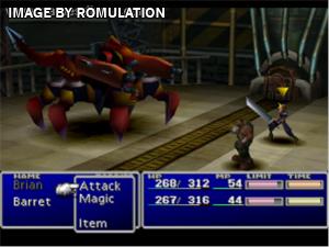 Final Fantasy VII Disc 1 of 3 for PSX screenshot