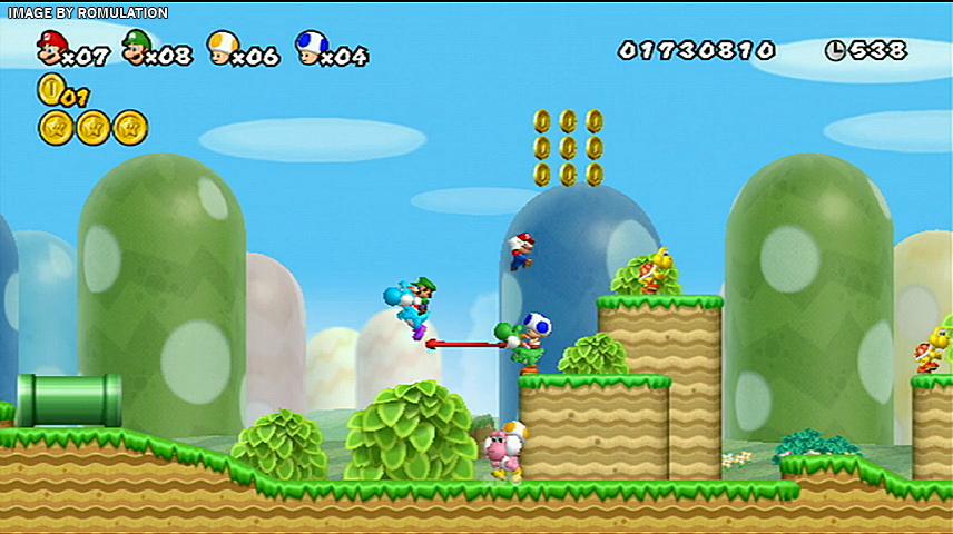 New Super Mario Bros Wii emulated in 1080p60fps on PC :) : r